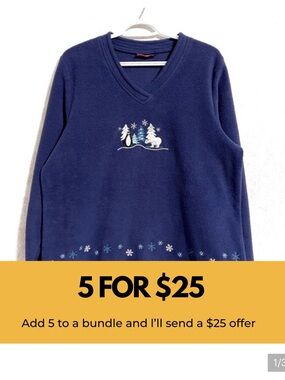 Denver Hayes, embroidered winter fleece.